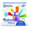 Learning Resources Pedro the Fine Motor Peacock 6 piezas_2