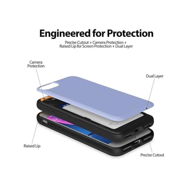 Goospery Funda tipo cartera compatible con iPhone SE_5