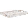 MyGift Bandeja para desayuno con asas para cortar madera