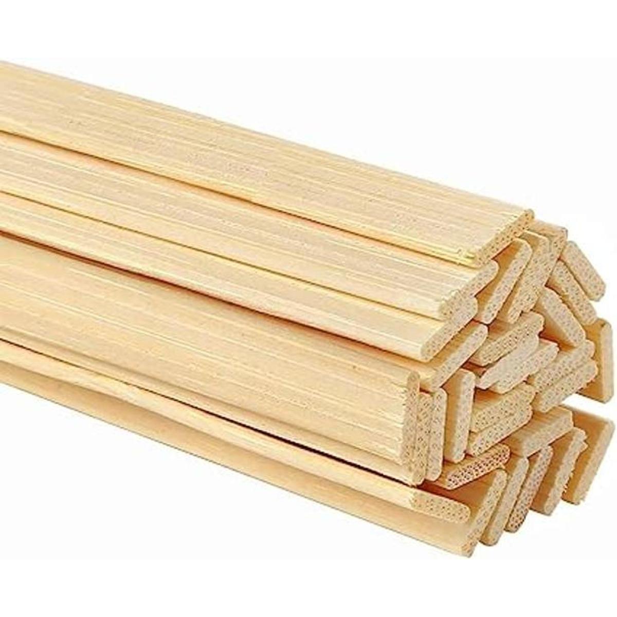 Pllieay 60 palitos de bambú de madera palitos extralargos