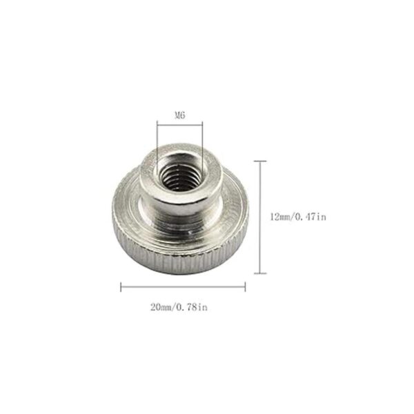 RLECS 10 tuercas moleteadas M6 con cuello 3D Impresoras_3