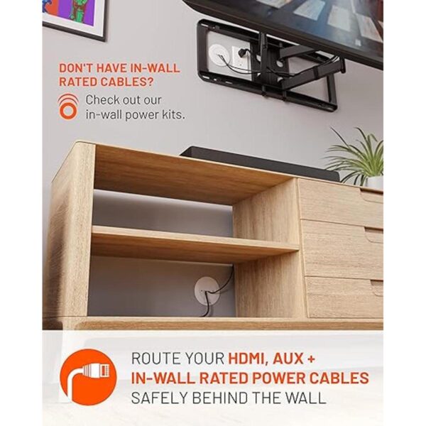 ECHOGEAR Hider de cables de TV para TV montado en la_2