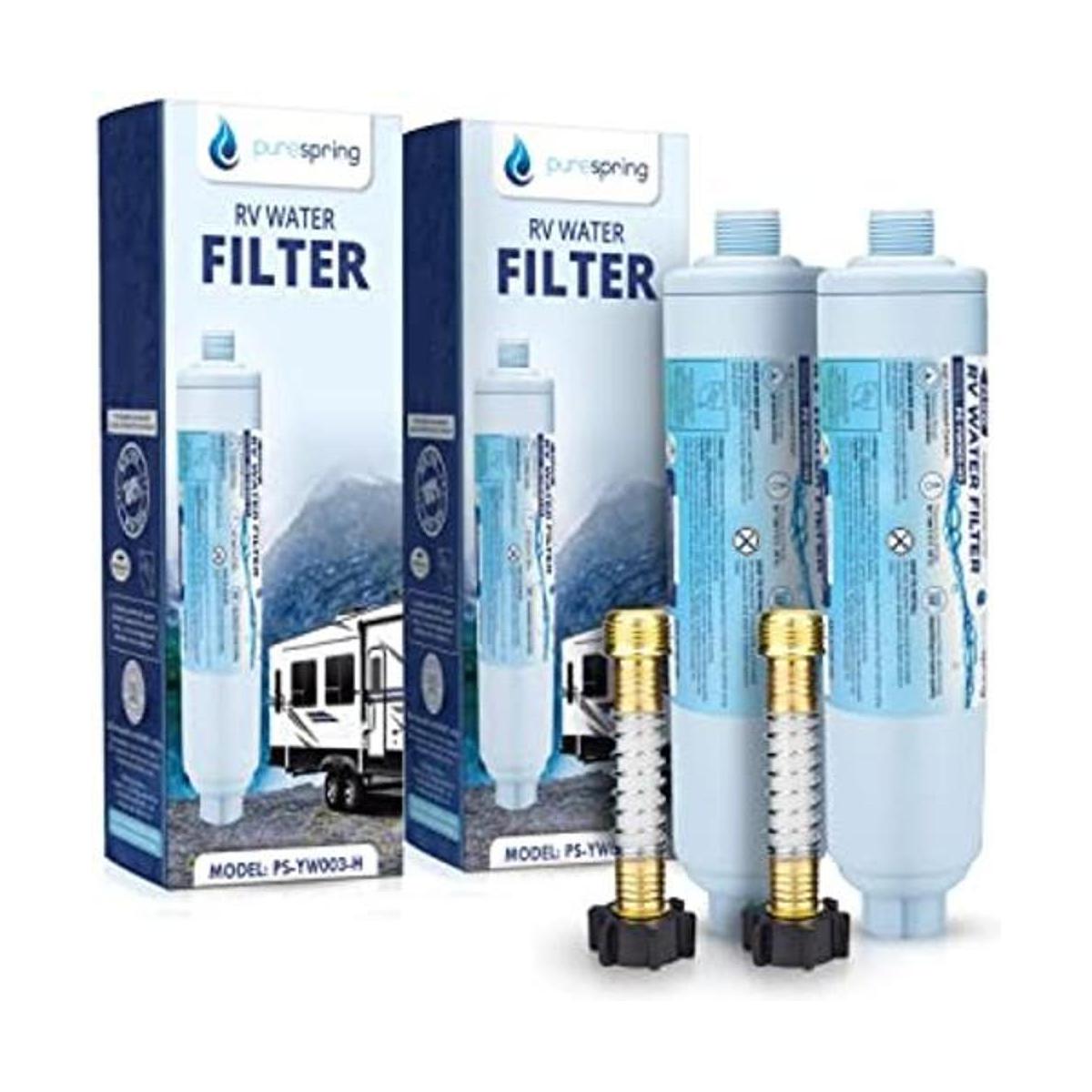 PureSpring Filtro de agua RVCamper con protector de