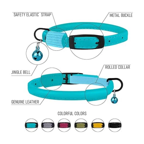 BRONZEDOG Collar de gato con campana de seguridad_2
