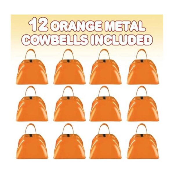 ArtCreativity Ruidos de campana de metal naranja de 3_2