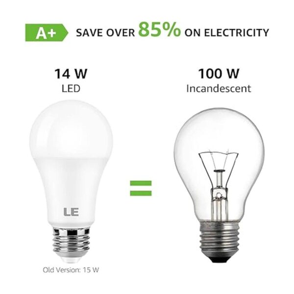 LE Bombillas LED equivalentes a 100 W 14 W 1600 lúmenes