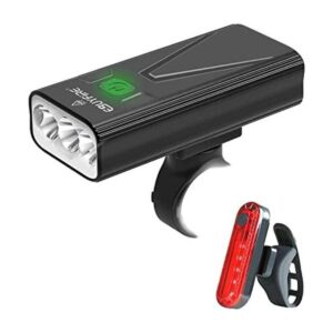 Juego de luces recargables USB para bicicleta faros_1