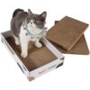 MSBC Rascador para gatos grandes de cartón corrugado_1