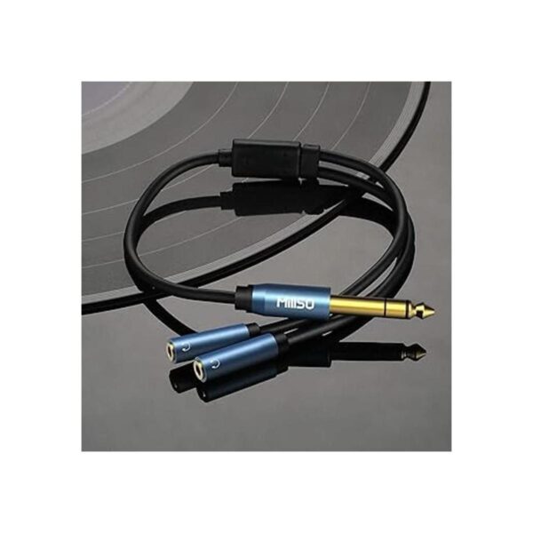 MillSO Adaptador de auriculares macho a hembra de 0.250_2
