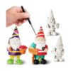 Paquete de 2 mini estatuas de gnomo de jardín figuras de_5