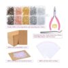 Paxcoo 1350 piezas de suministros para hacer aretes con