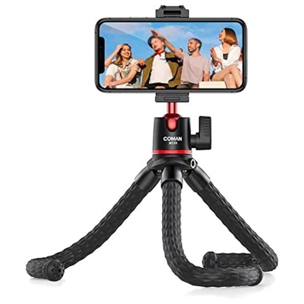 COMAN Trípode flexible e impermeable para iPhone cámara