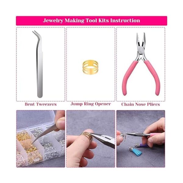 Paxcoo 1350 piezas de suministros para hacer aretes con