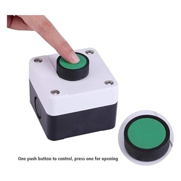 Caja de interruptor de botón de plástico ABS resistente_2