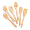 Riveira Cucharas de madera para cocinar juego de_1