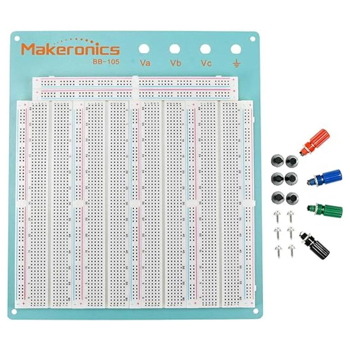 Makeronics 3220 Placa trasera de aluminio azul para