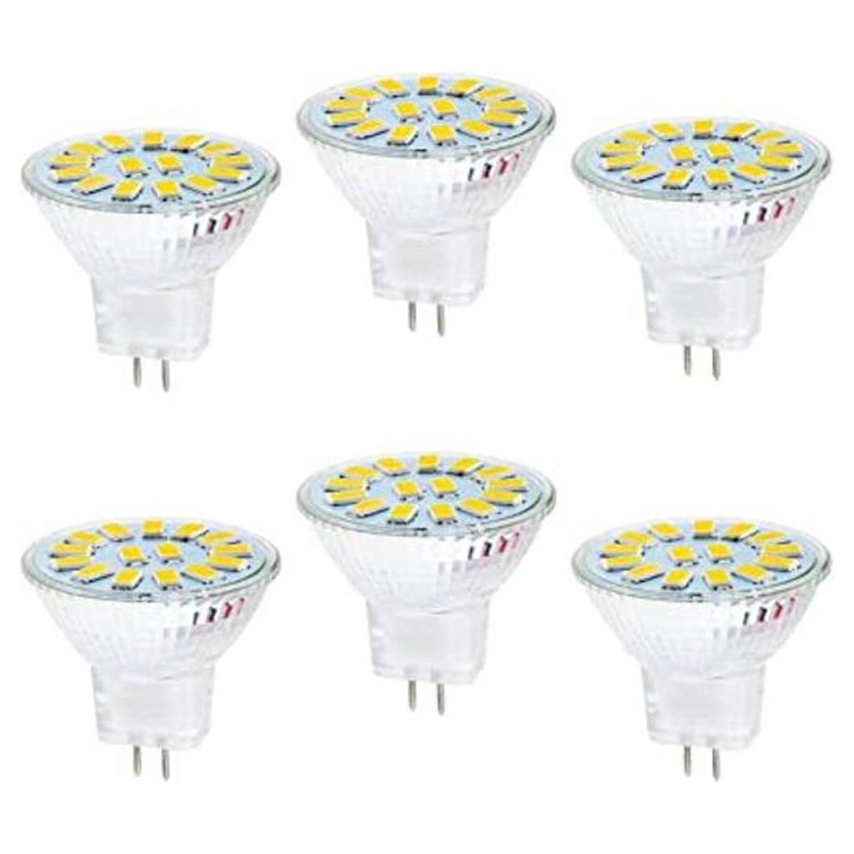 Lxcom Iluminación LED MR11 Bombilla de 6 Pack de 5 W LED
