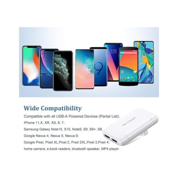 Excgood Enchufe de carga USB cargador de pared plegable_4