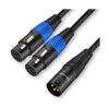 Cable divisor XLR doble XLR hembra a XLR macho cable de_1