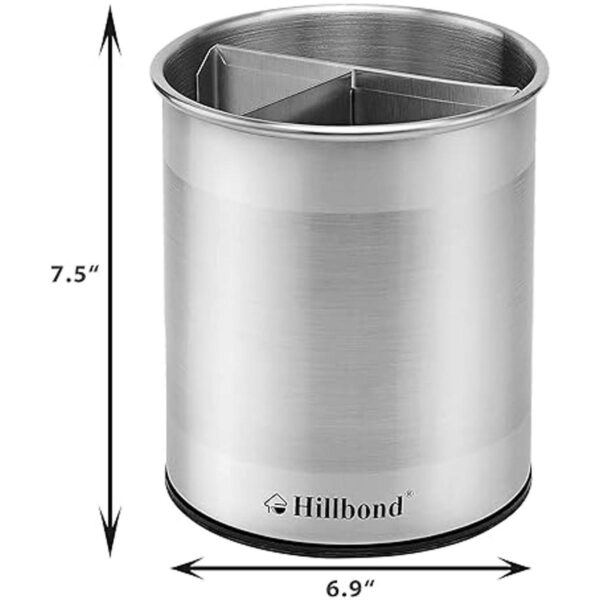 Hillbond Soporte para utensilios de acero inoxidable con_6