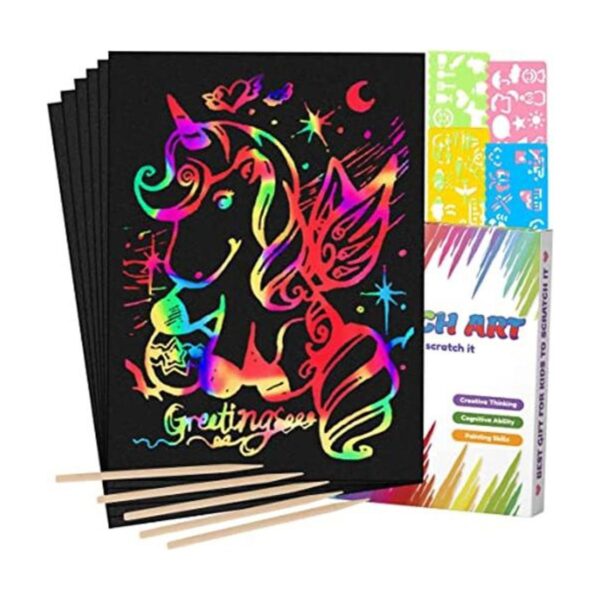 Mocoosy Juego de 60 piezas de papel de arte para raspar_1