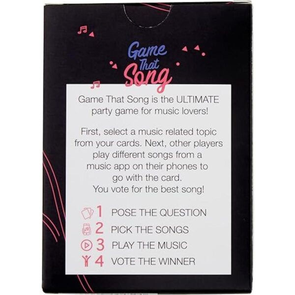 Game That Song Juego de cartas musicales para familiares_2