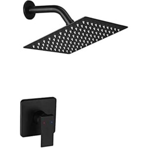 JingGang Juego completo de grifos de ducha de lluvia de