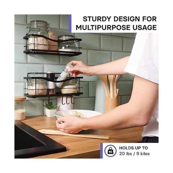 KINCMAX Shower Caddy Bathroom Shelf No Drilling Traceless_4