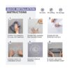 KINCMAX Shower Caddy Bathroom Shelf No Drilling Traceless_5