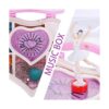 Joyero musical de corazón caja de almacenamiento de