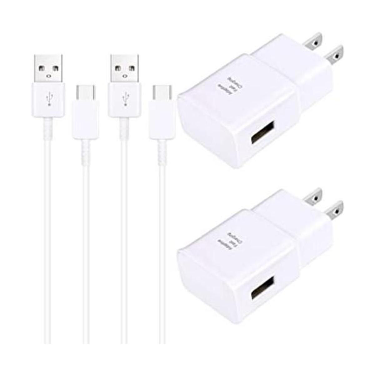 Cargador de pared de carga rápida adaptable con cable USB