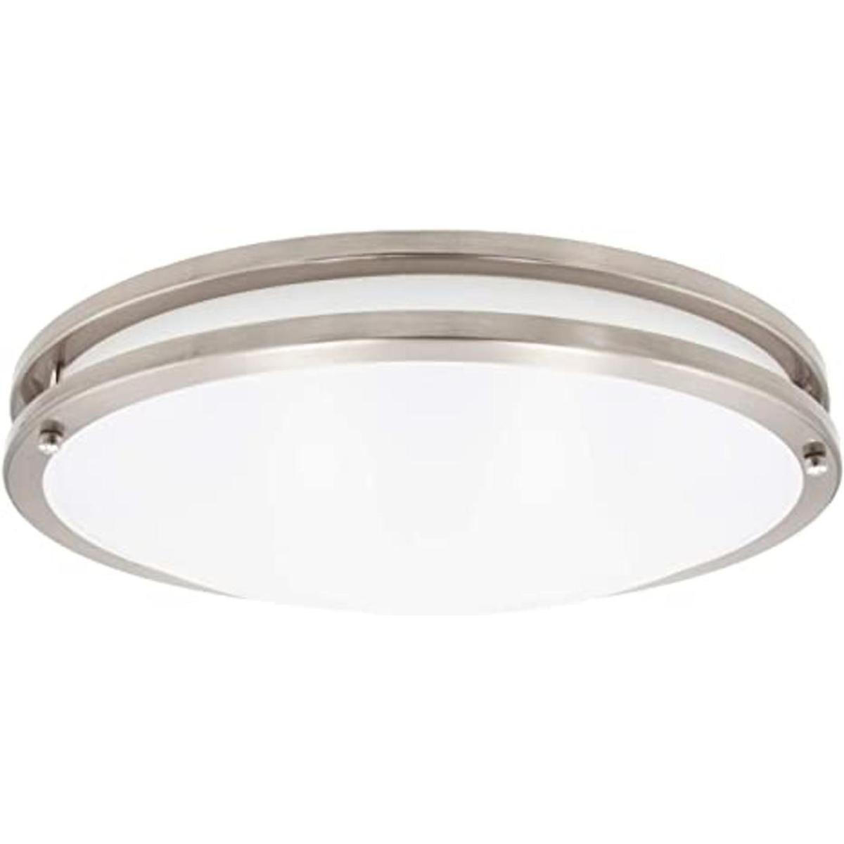 Maxxima Lámpara de techo LED de níquel satinado de 16