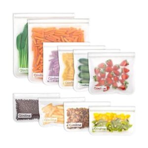 Bolsas de almacenamiento reutilizables 10 unidades sin