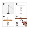 OOTSR Gancho giratorio para colgar plantas candelabros