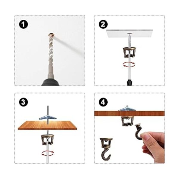 OOTSR Gancho giratorio para colgar plantas candelabros