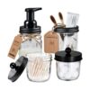 Juego de accesorios de baño Mason Jar paquete de 4