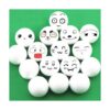 Crafare 24 bolas de espuma de poliestireno blanco de 4