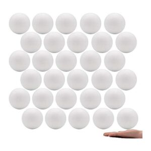 Crafare 40 bolas de espuma de poliestireno blancas de 3