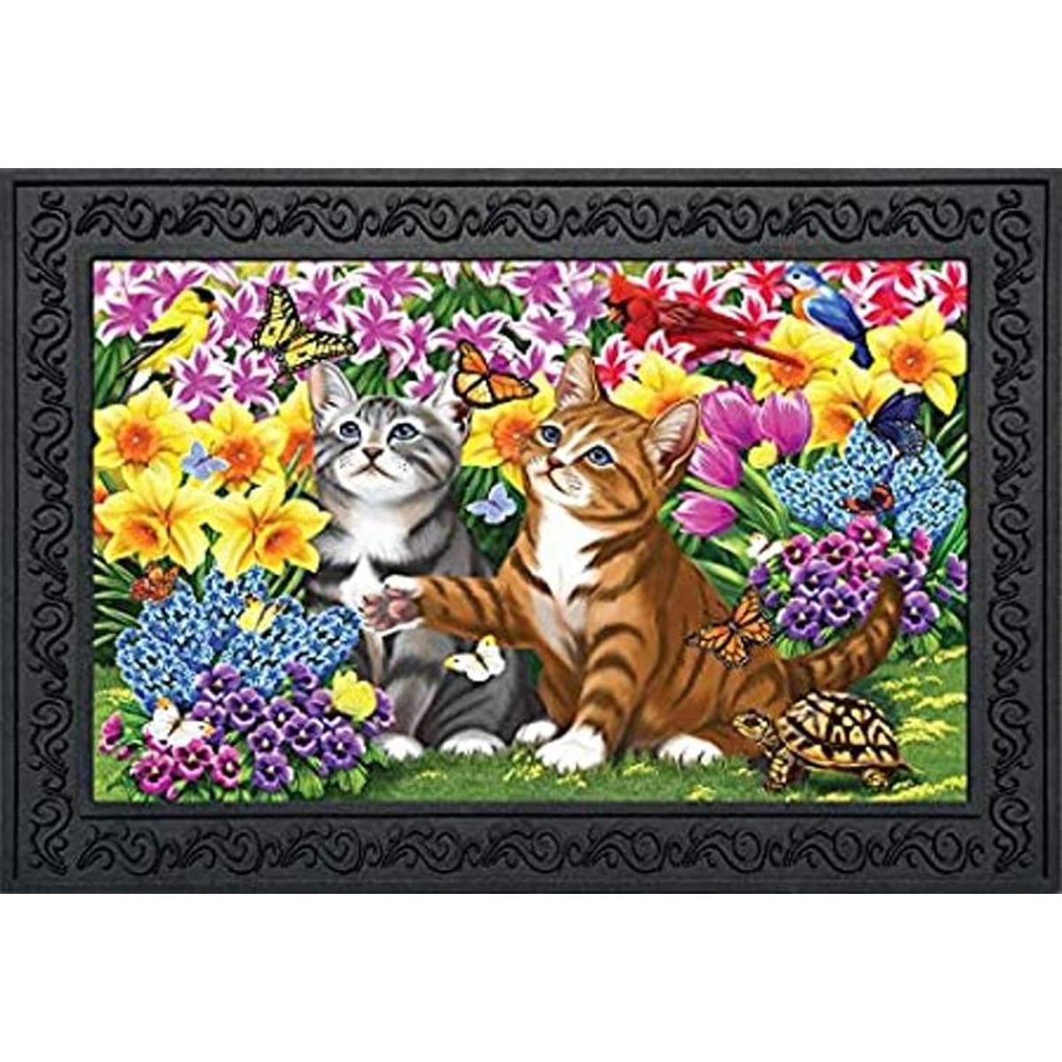 Garden Kittens Tapete de primavera floral para interiores