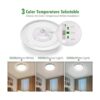 JACKYLED Lámpara de techo LED de 3 colores con