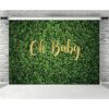 Oh Baby Telón de fondo de hojas verdes para niños y_6