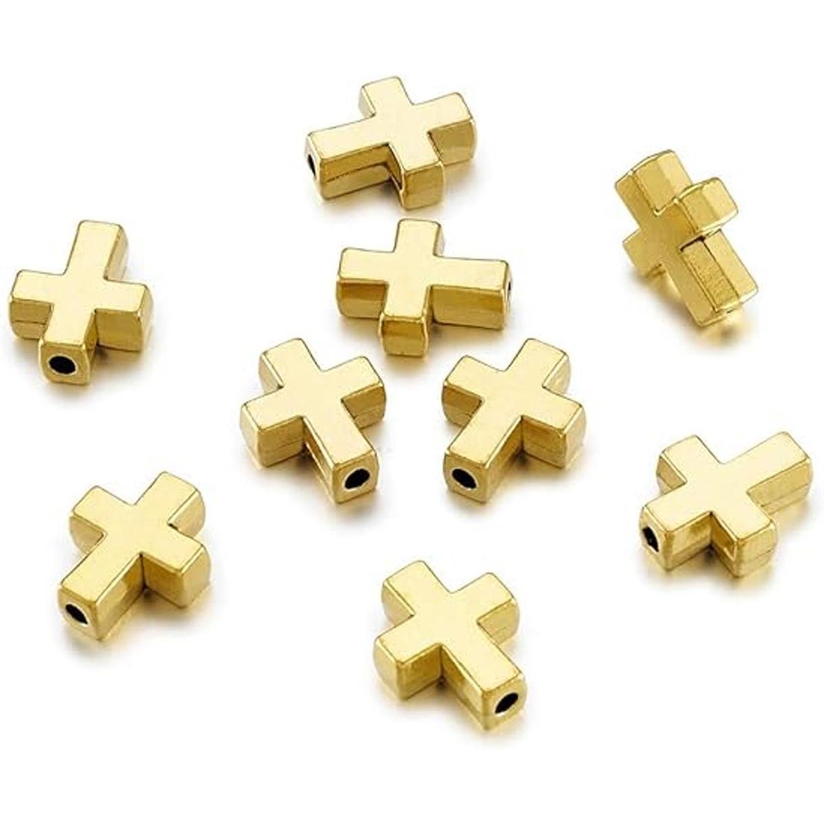 Beadthoven Colgante de cruz de aleación para bricolaje y