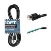 Cable de alimentación de repuesto de 12 AWG con extremo_1