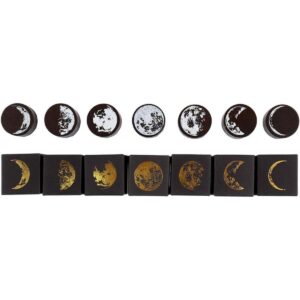 Dizdkizd 7 sellos de goma de madera de fases de la luna_1