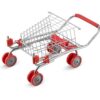 HUSHLILY Carrito de compras de juguetes plegable con