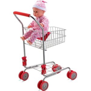 HUSHLILY Carrito de compras de juguetes plegable con