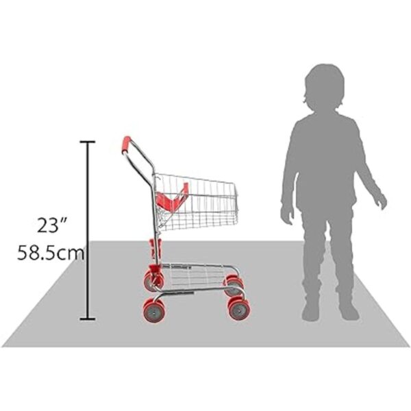 HUSHLILY Carrito de compras de juguetes plegable con