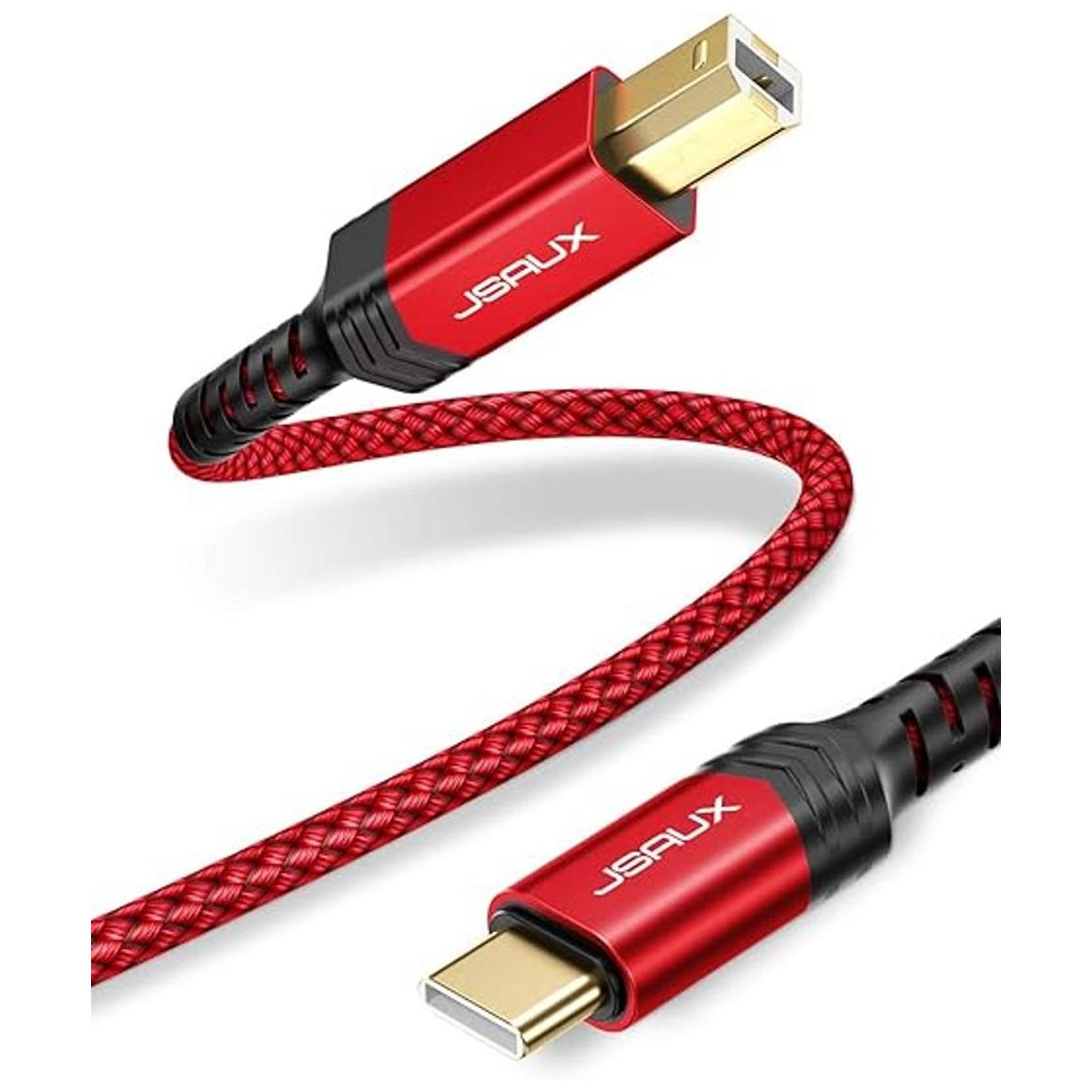 Cable de impresora USB B a USB C de 10 pies cable de