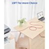 Cable de impresora USB B a USB C de 10 pies cable de_5