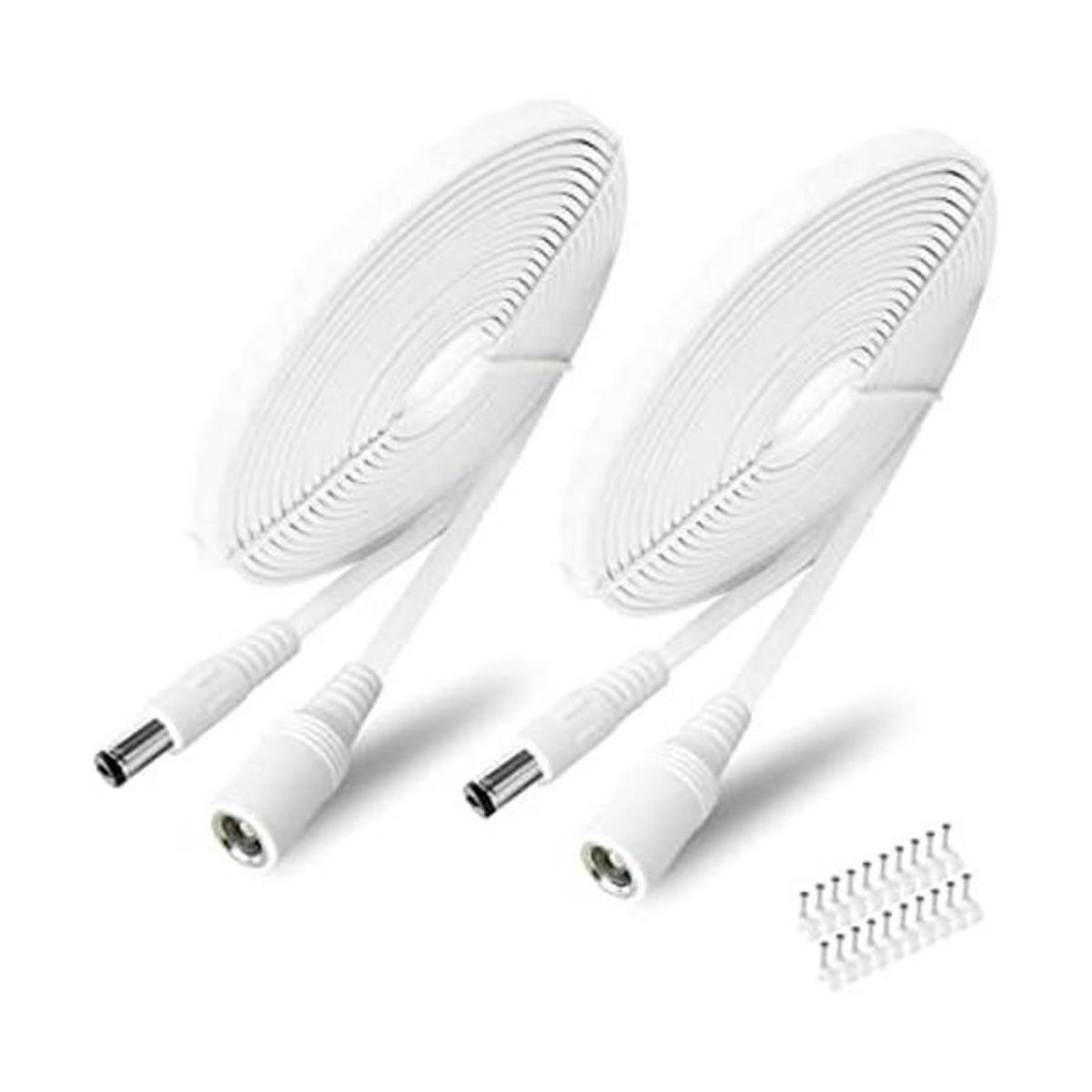 Paquete de 2 cables de extensión de CC de 0.217 in x 0.083